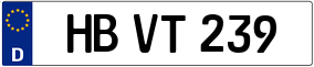 Trailer License Plate